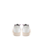P448 White Leather Athletic Sneakers