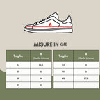 P448 White Leather Athletic Sneakers