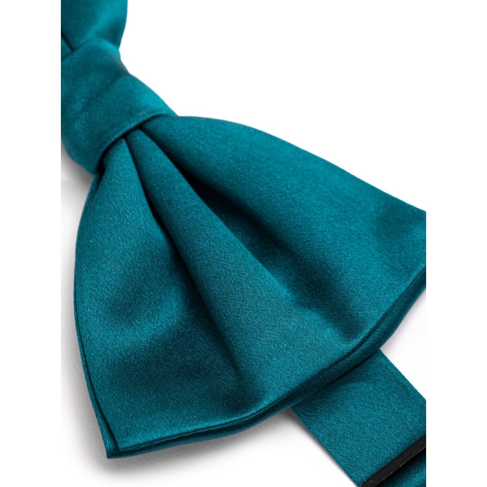 Dolce & Gabbana Green Silk Bowty Dolce & Gabbana