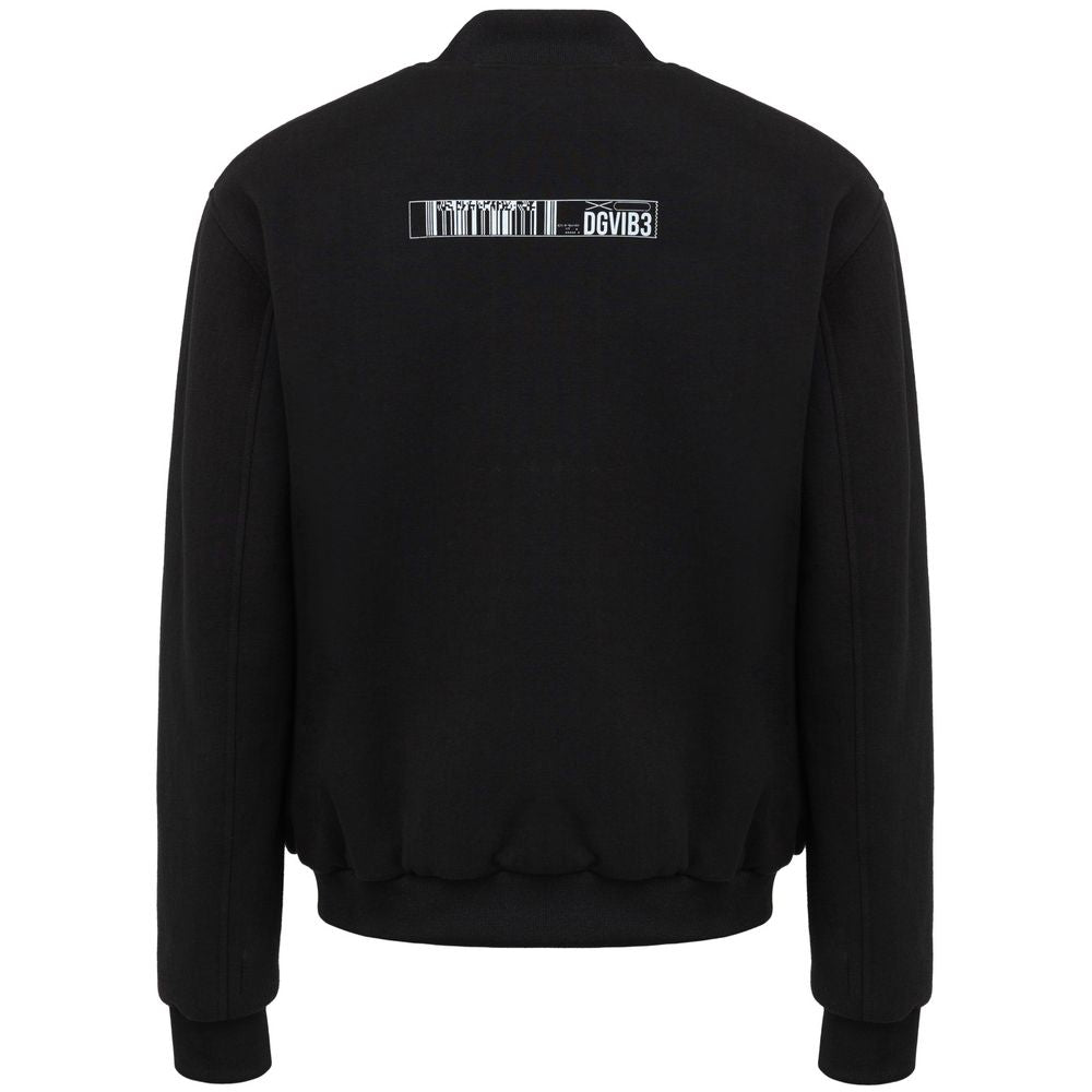 Dolce & Gabbana Black Viscose Jackets & Coat Dolce & Gabbana