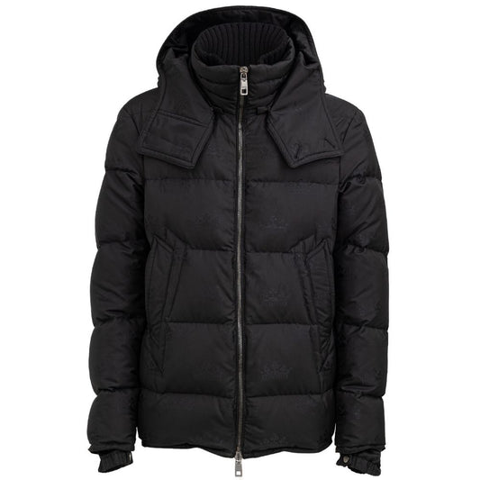 Dolce & Gabbana Black Cotton Jackets & Coat Dolce & Gabbana