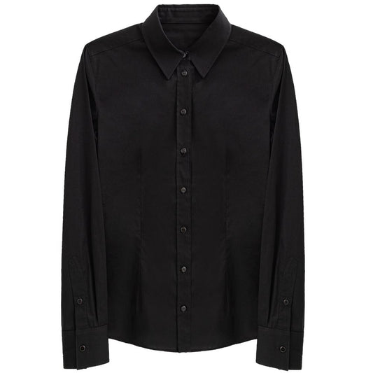 Dolce & Gabbana Black Cotton Shirt Dolce & Gabbana