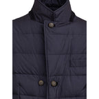 Dolce & Gabbana Blue Polyester Jackets & Coat