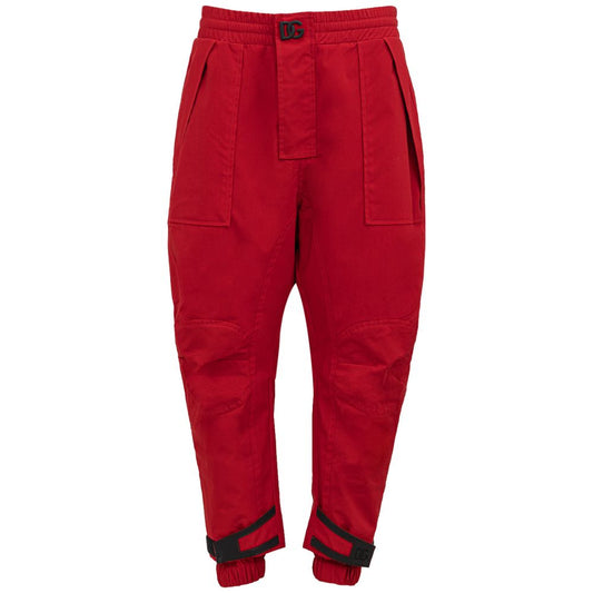 Dolce & Gabbana Red Polyamide Pant Dolce & Gabbana