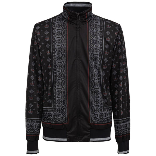 Dolce & Gabbana Black Polyester Sweatshirt Dolce & Gabbana