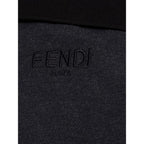 Fendi Black Cotton Polo Shirt