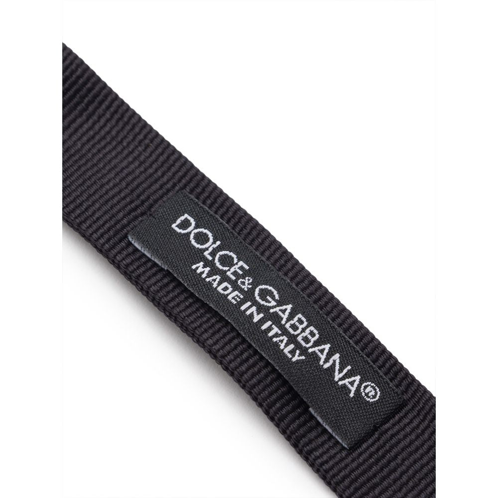 Dolce & Gabbana Black Silk Bowty Dolce & Gabbana