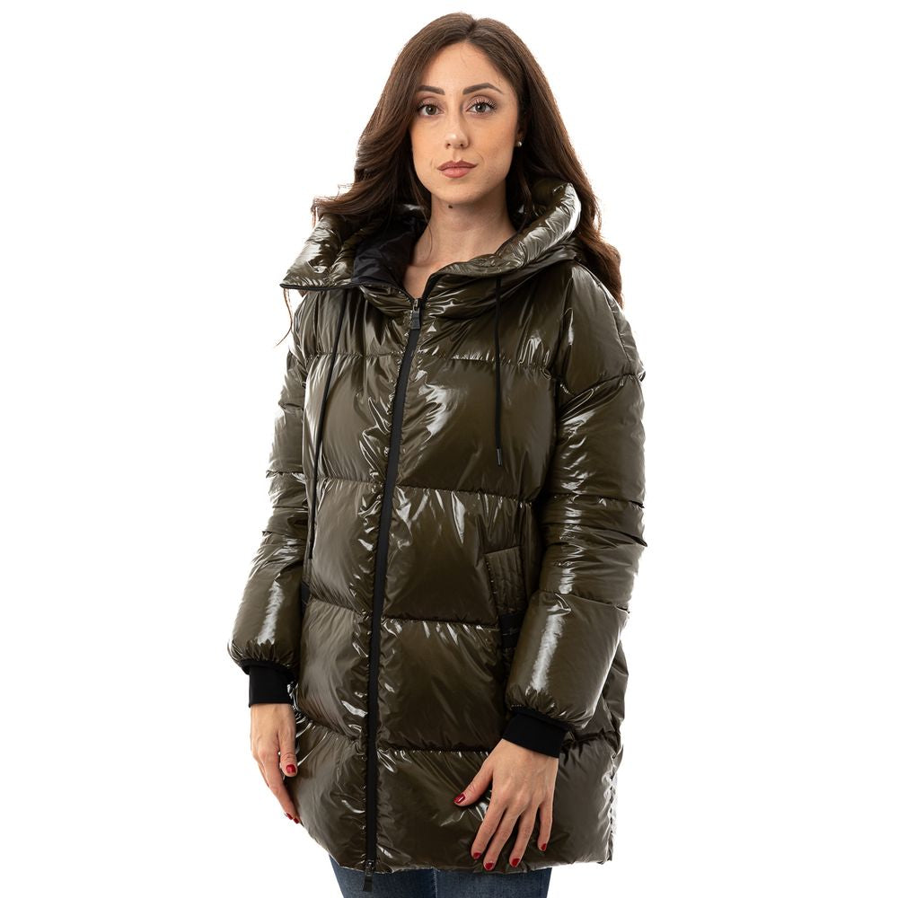 Herno Green Polyamide Jackets & Coat Herno