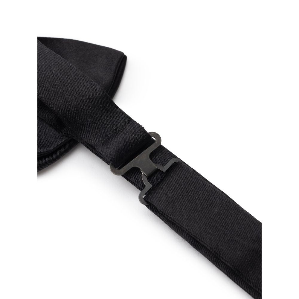 Dolce & Gabbana Black Silk Bowty Dolce & Gabbana