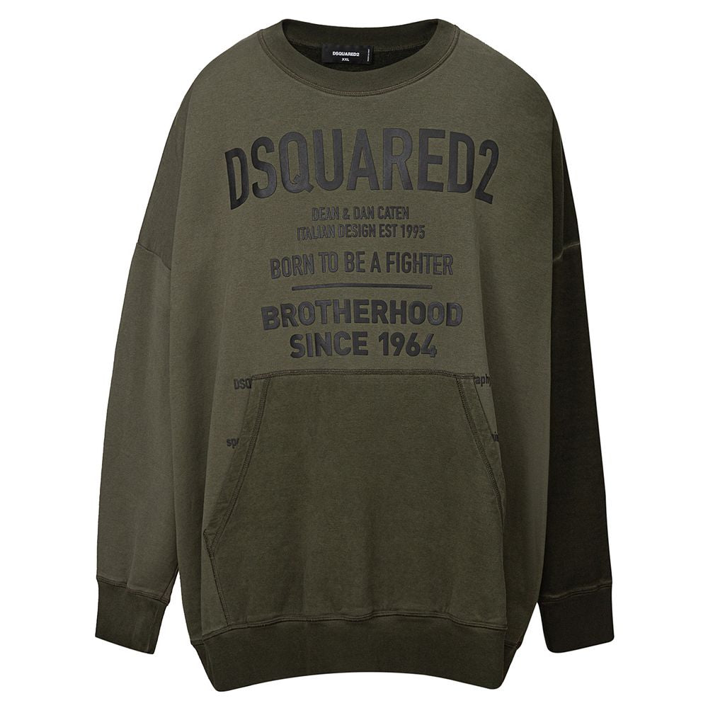 Dsquared² Green Cotton Hoody Dsquared²
