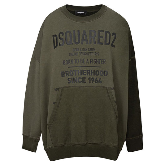 Dsquared² Green Cotton Hoody Dsquared²