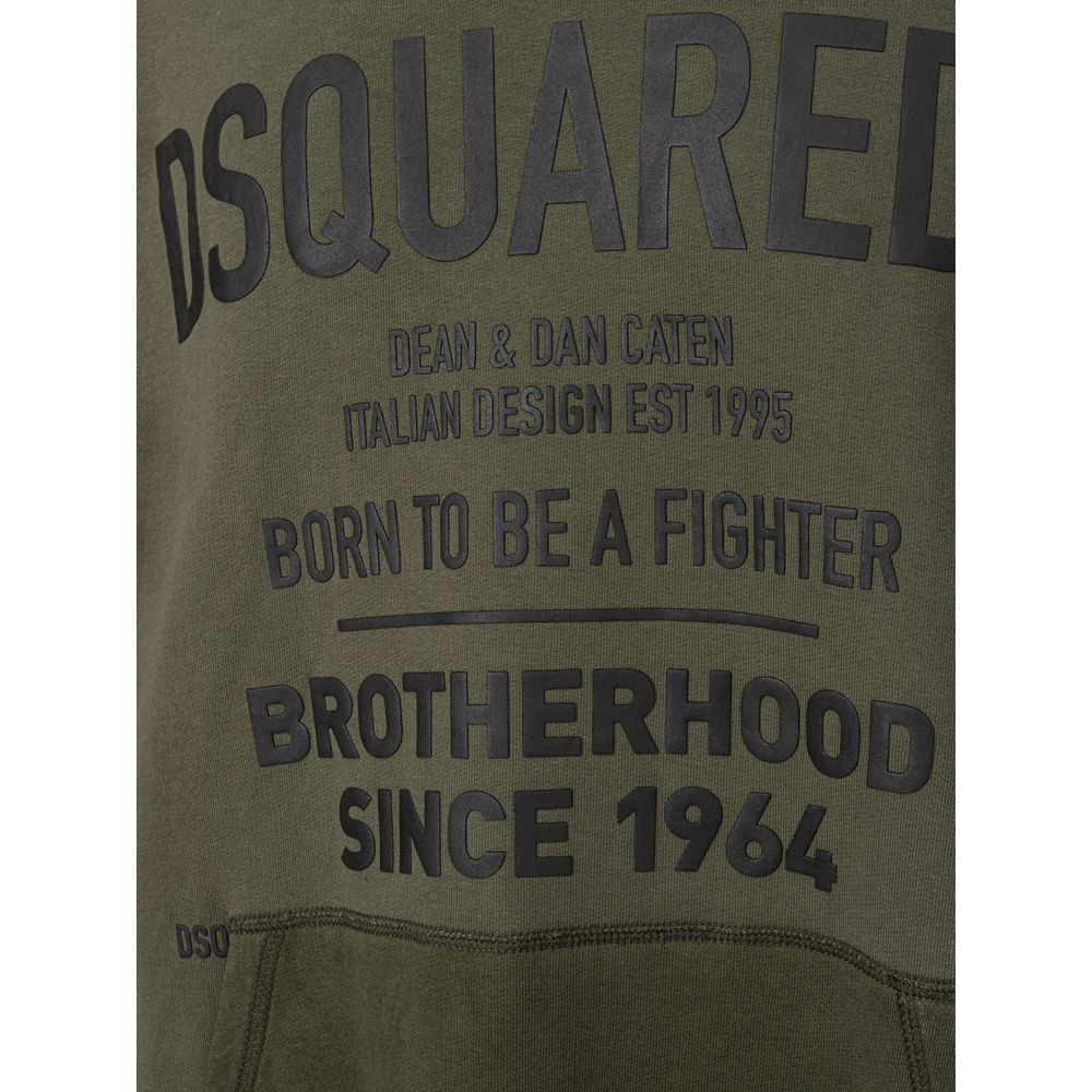 Dsquared² Green Cotton Hoody Dsquared²