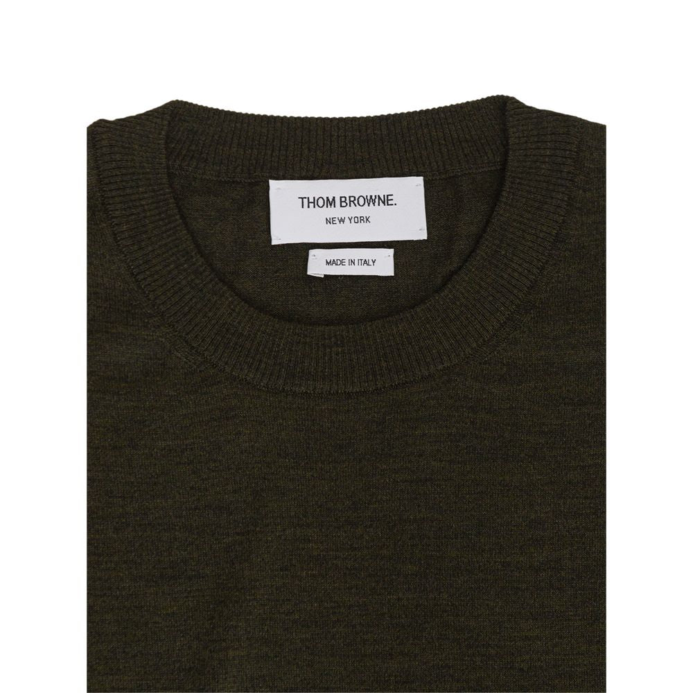 Thom Browne Green Wool Sweater Thom Browne