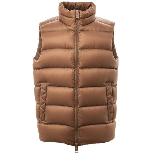 Herno Brown Polyamide Sleveless Jacket Herno
