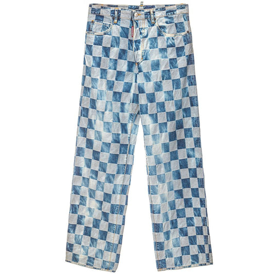 Dsquared² Blue Cotton Relaxed Fit Jean Dsquared²