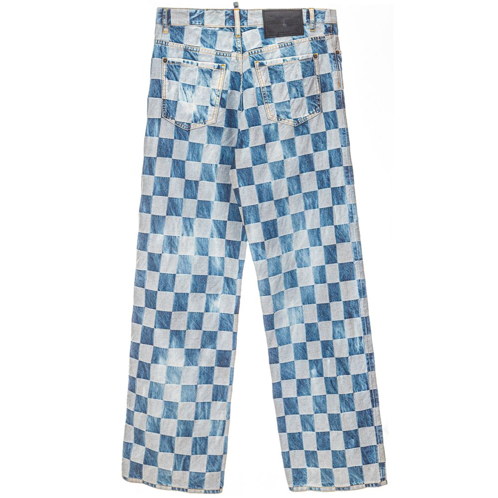 Dsquared² Blue Cotton Relaxed Fit Jean Dsquared²