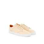Burberry Pink Leather Low Top Sneakers