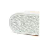 Burberry Pink Leather Low Top Sneakers
