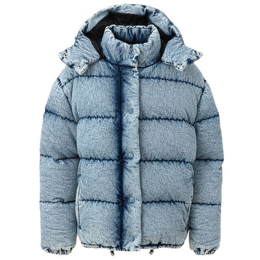 Miu Miu Blue Polyester Jackets & Coat Miu Miu