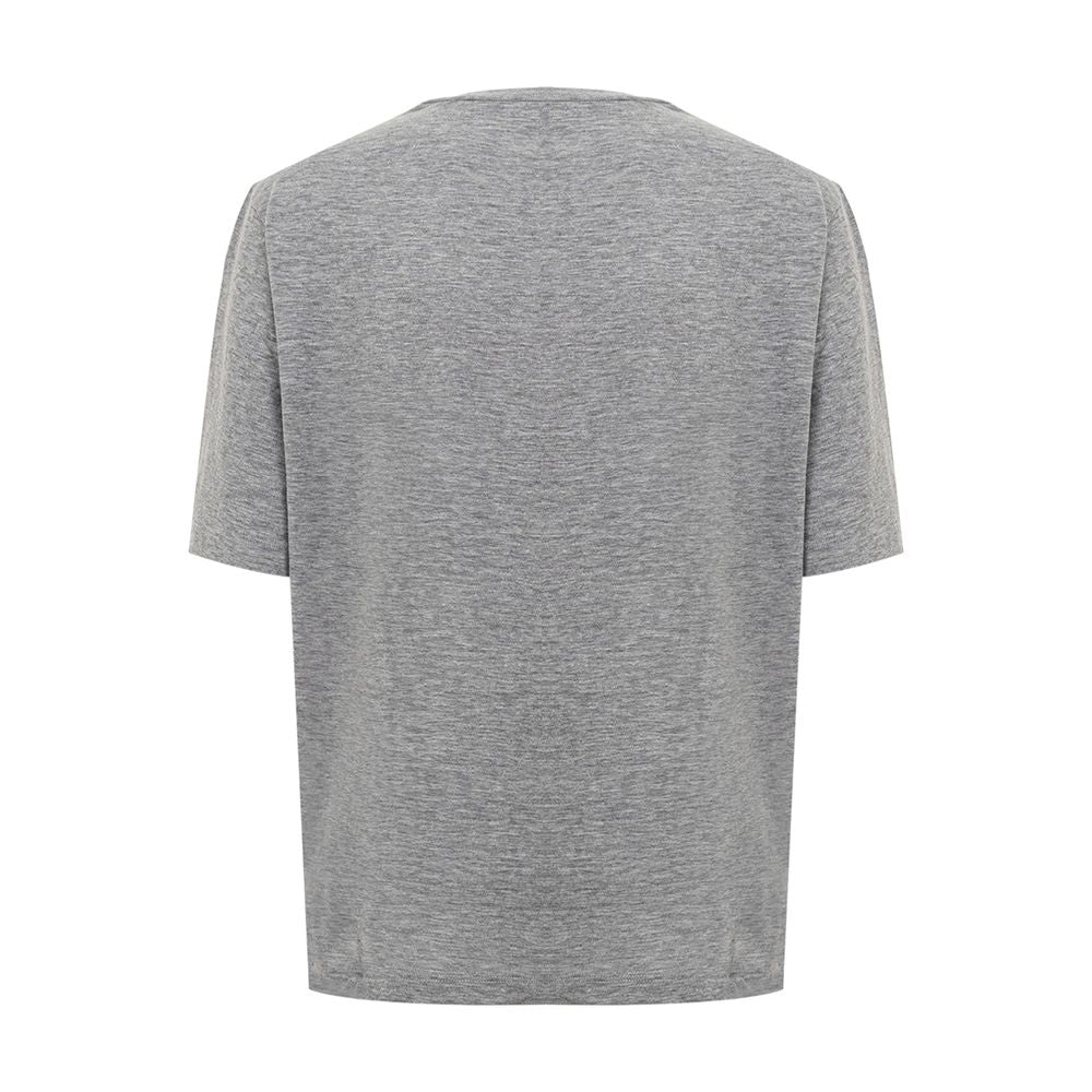 Dsquared² Chic Gray Cotton Tee for the Modern Woman Dsquared²