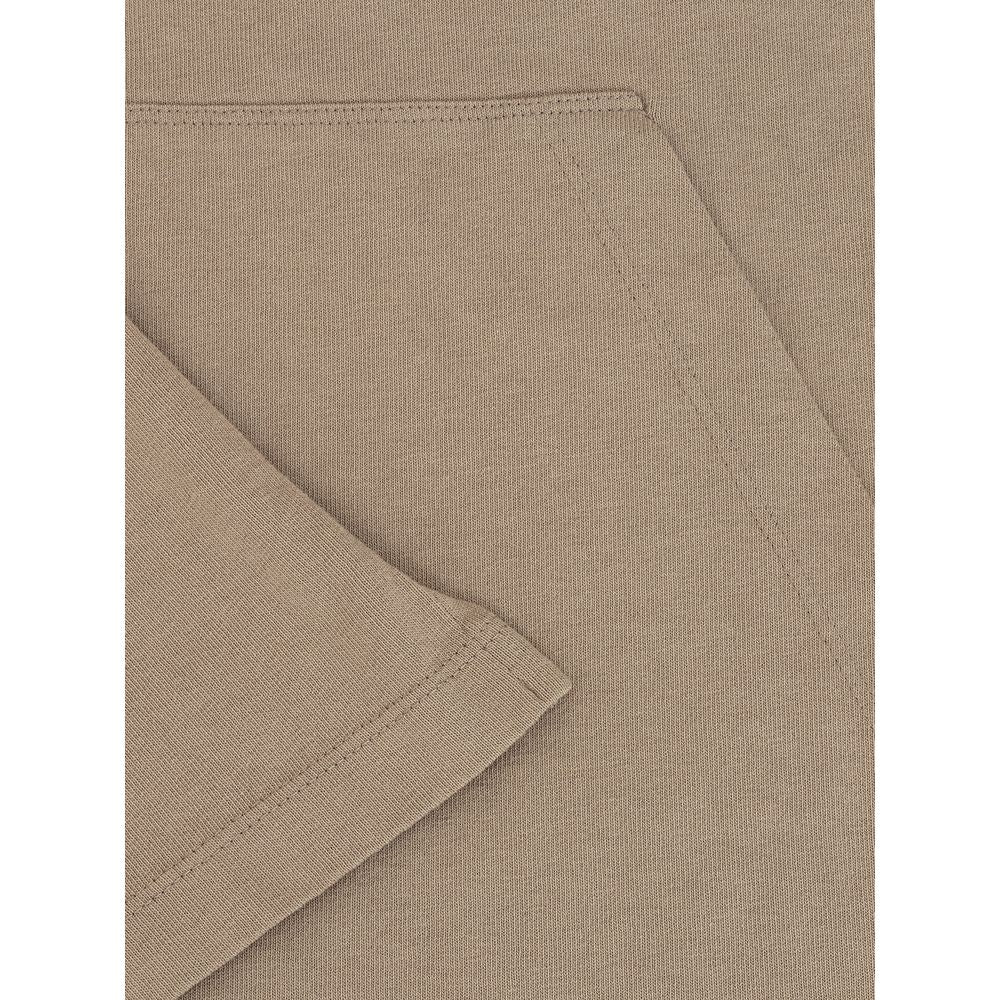 Beige cotton T-shirt from Dsquared² with a classic fit and subtle branding, displayed on a plain background.