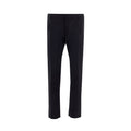 Valentino Garavani black wool dress pants featuring a tailored fit and classic design, ideal for formal or business attire.