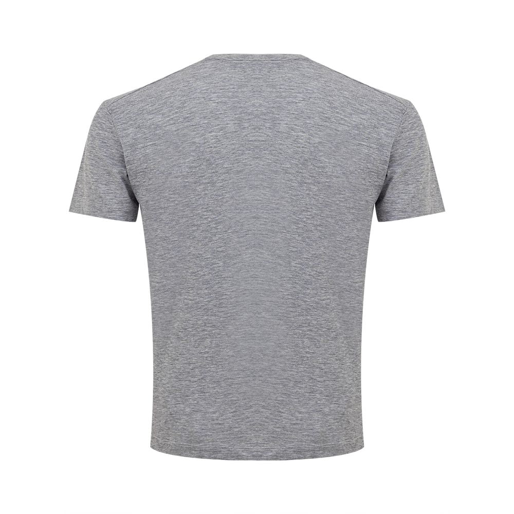 Gray cotton T-shirt from Dsquared² with a classic fit and subtle branding, shown laid flat on a neutral background.