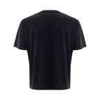 Black cotton T-shirt by Dsquared² with a classic fit and subtle logo detail, shown on a plain background.