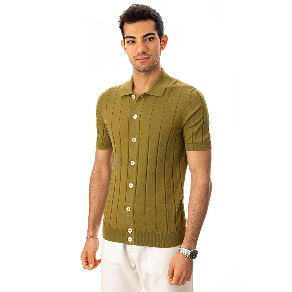 Gran Sasso Elegant Green Cotton T-Shirt for Men Gran Sasso