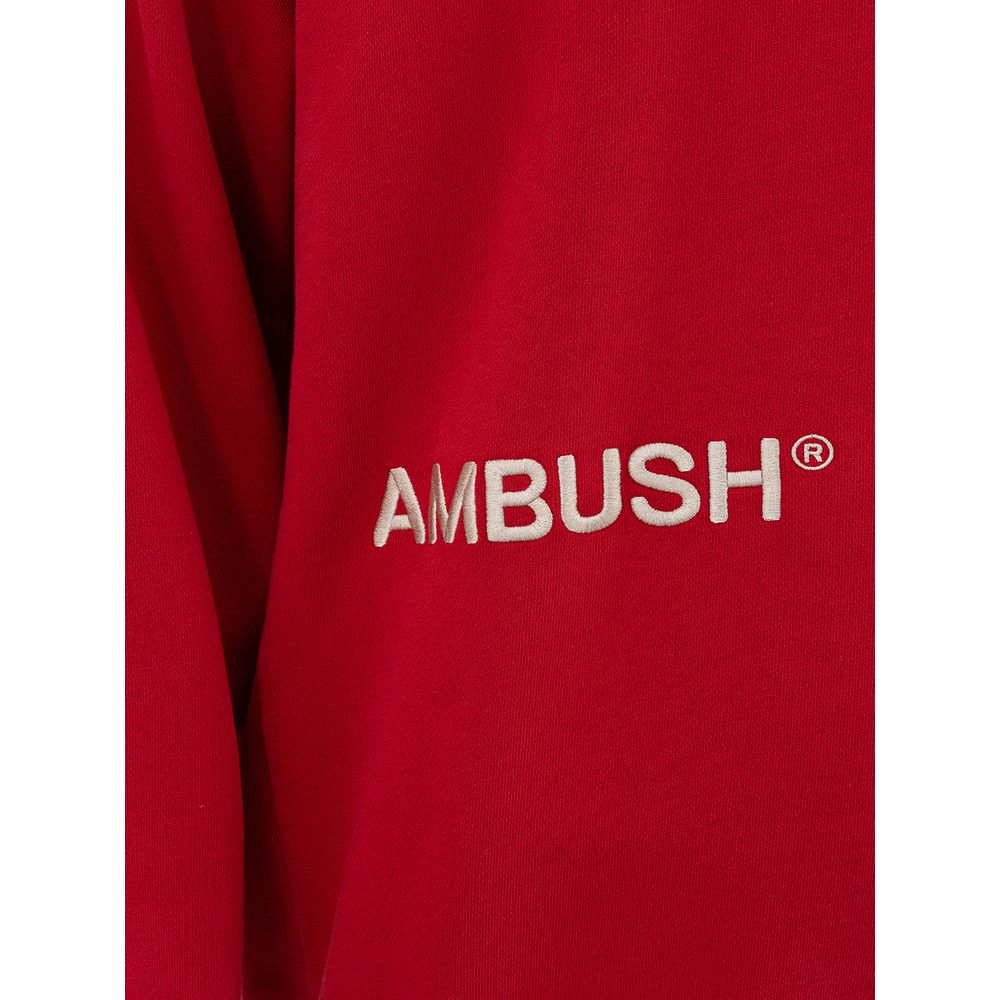 Ambush Elevated Red Cotton Sweater Ambush