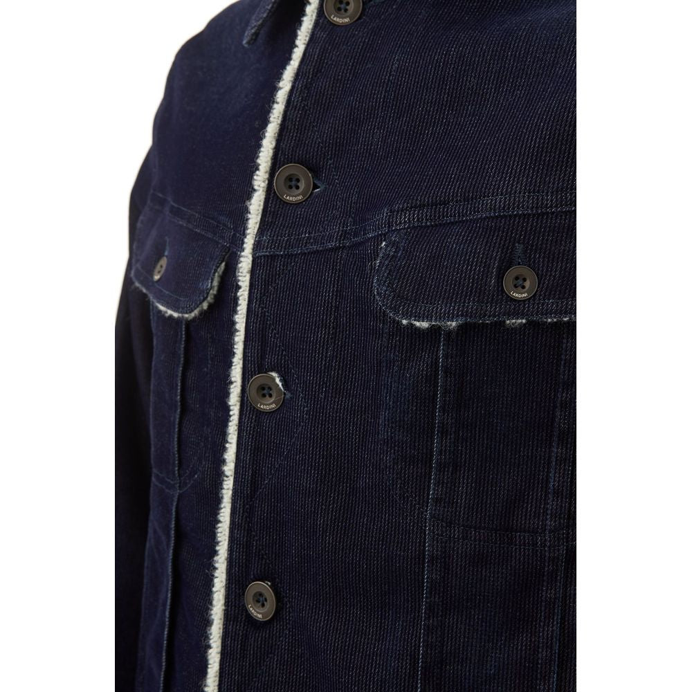 Lardini Blue Cotton Jackets & Coat Lardini