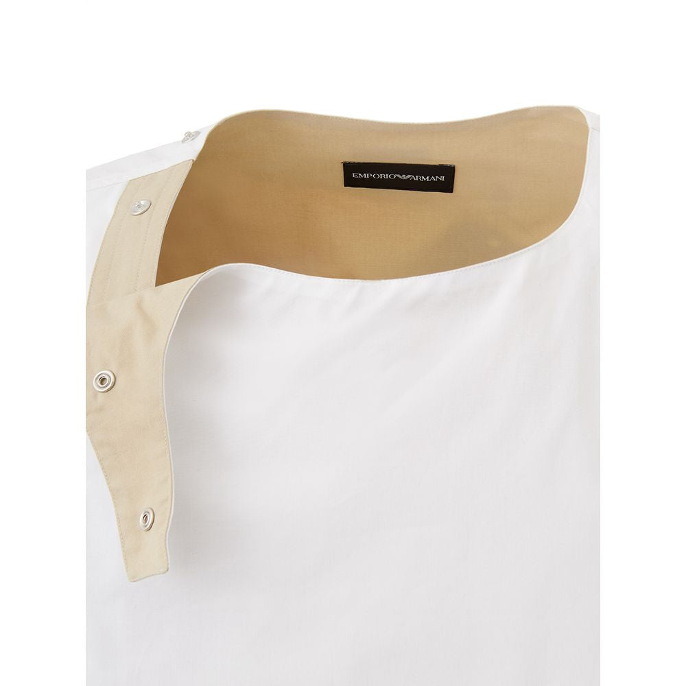 Emporio Armani White Cotton T-Shirt Emporio Armani