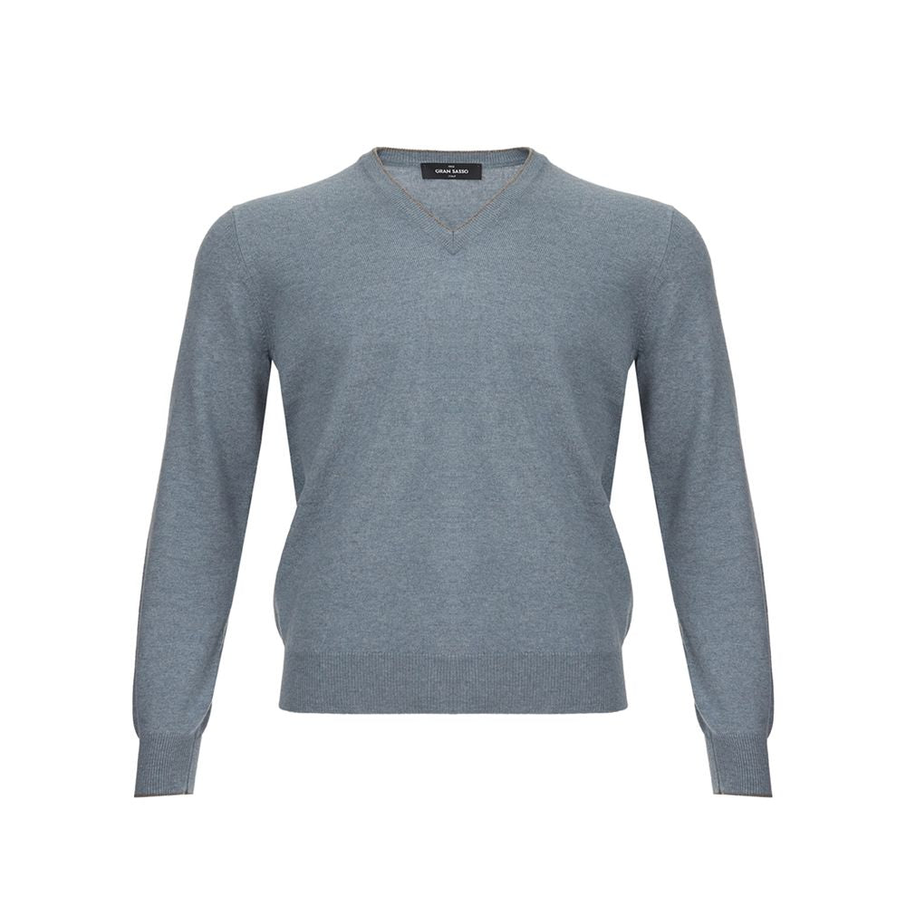 Gran Sasso Elegant Cashmere Sweater in Chic Gray Gran Sasso