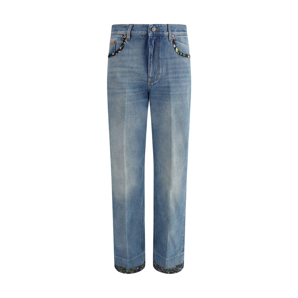 Valentino Jeans with floral details Valentino
