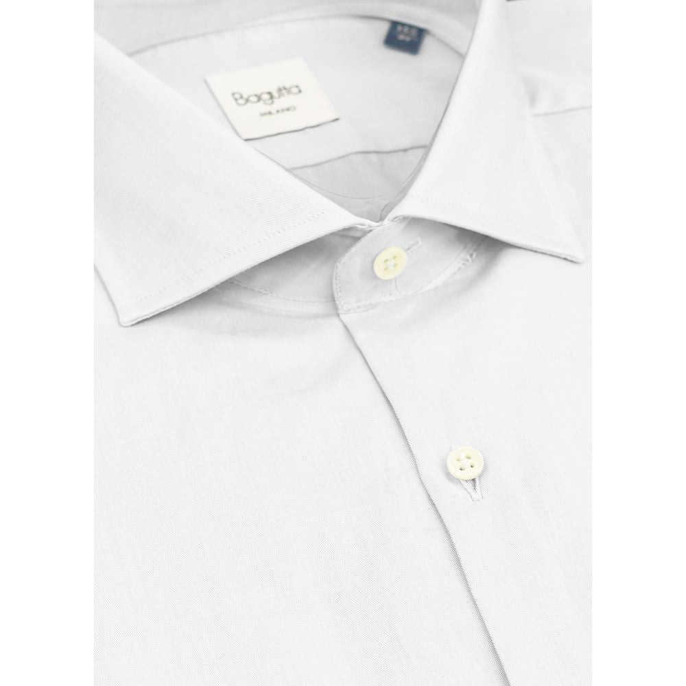 Bagutta White Cotton Shirt Bagutta