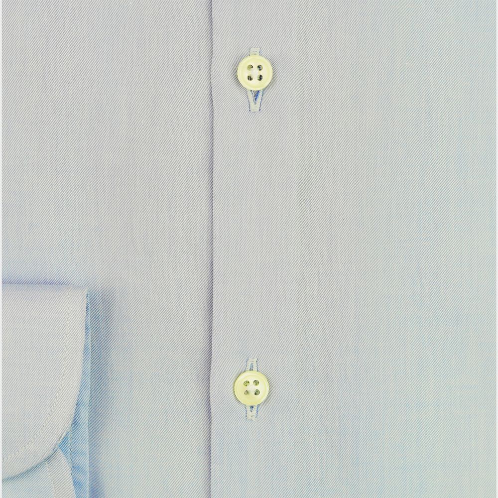Bagutta Light Blue Cotton Men Shirt Bagutta