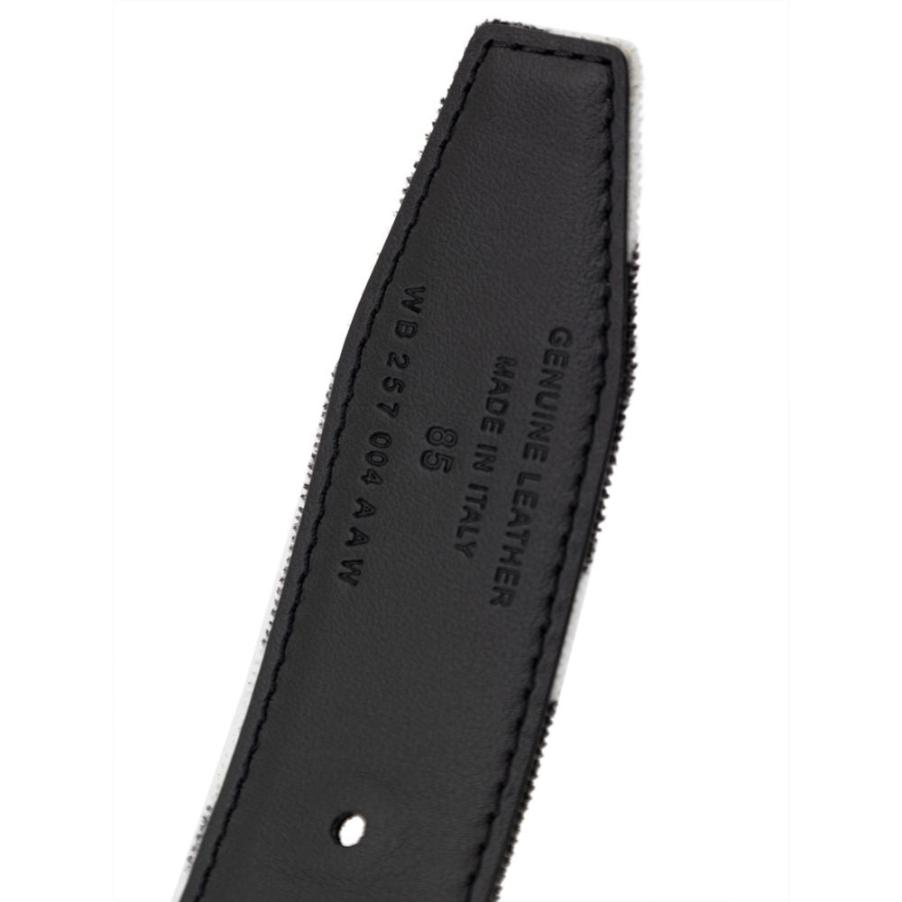Tom Ford Black And White Leather Belt Tom Ford