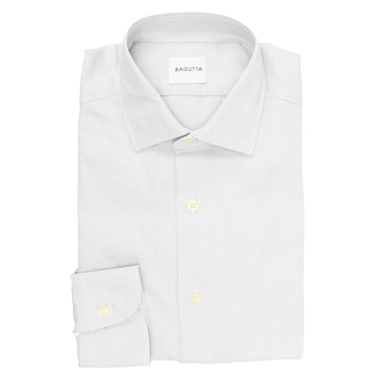 Bagutta White Cotton Men Shirt Bagutta