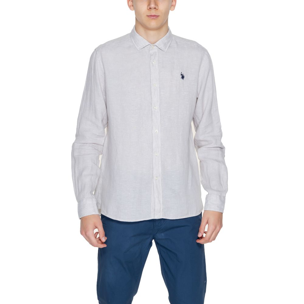 U.S. POLO ASSN. Beige Linen Shirt U.S. POLO ASSN.