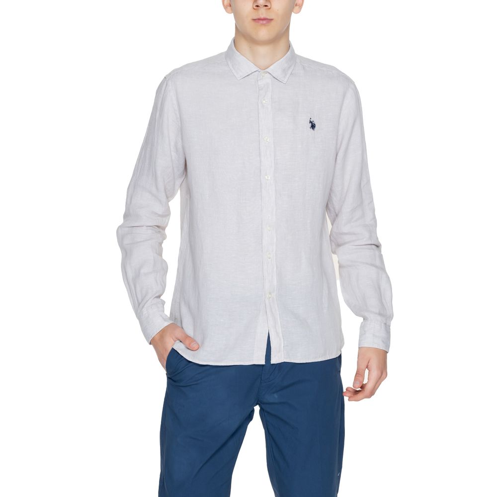 U.S. POLO ASSN. Beige Linen Shirt U.S. POLO ASSN.