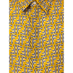 Fendi Yellow Silk Shortsleeve Shirt