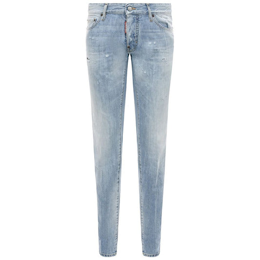 Dsquared² Light Blue Cotton Men Jeans Dsquared²