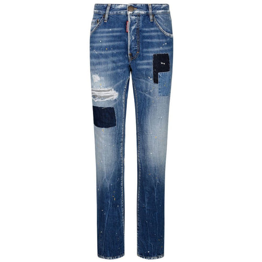 Dsquared² Blue Cotton Jeans & Pant Dsquared²