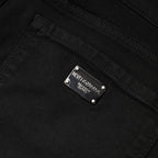 Dolce & Gabbana Black Cotton Mid Waisted Skinny Denim Jeans