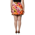 Dolce & Gabbana Multicolor Floral High Waist Mini Skirt