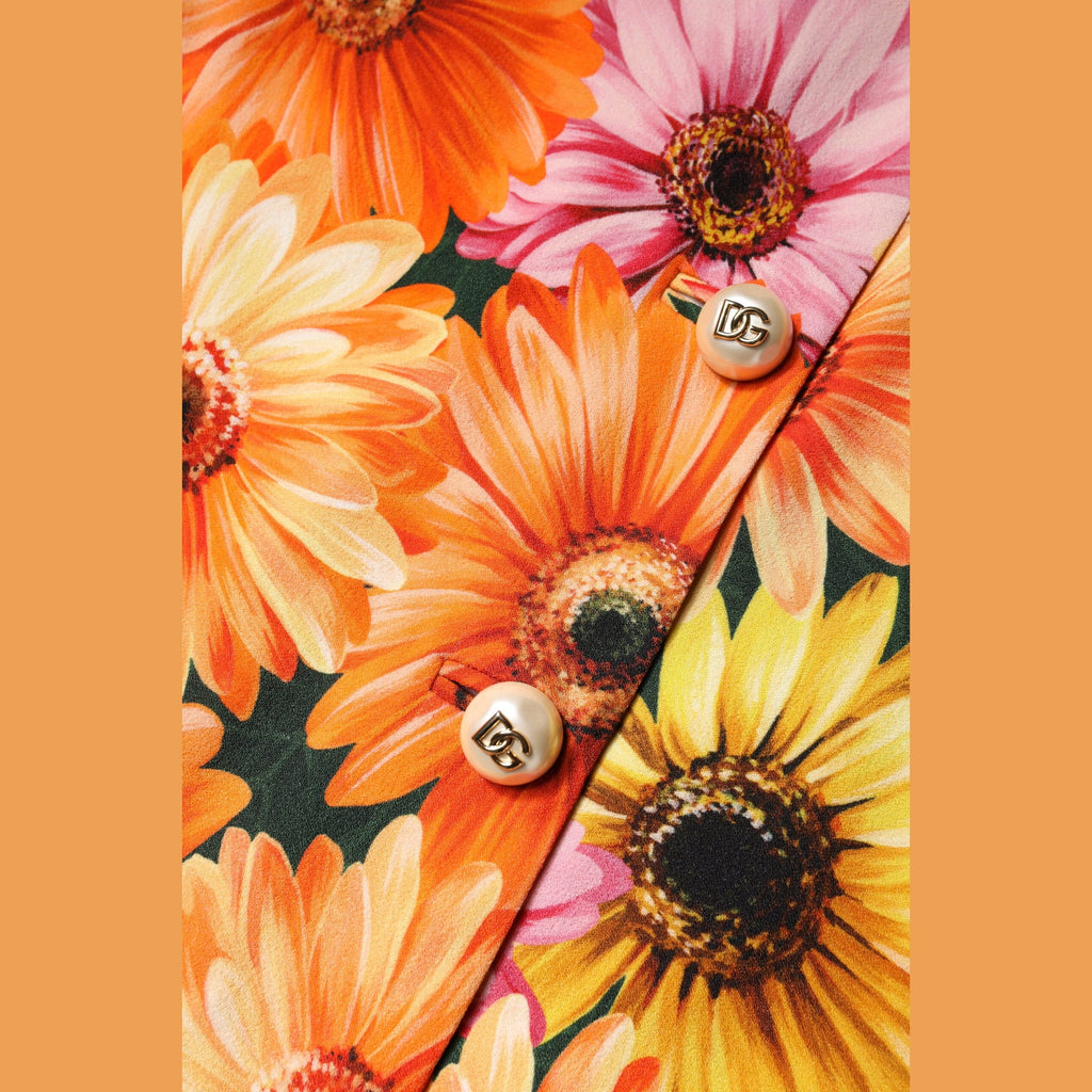 Dolce & Gabbana Multicolor Floral High Waist Mini Skirt