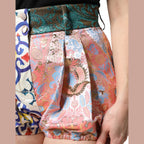 Dolce & Gabbana Multicolor Cotton Patchwork Hot Pants Shorts