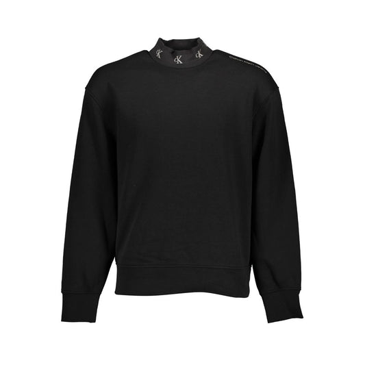 Calvin Klein Black Cotton Men Sweater Calvin Klein