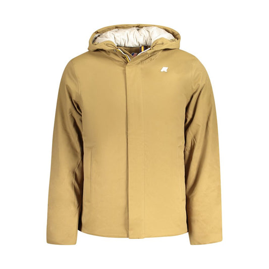 K-WAY Brown Polyester Men Jacket K-WAY