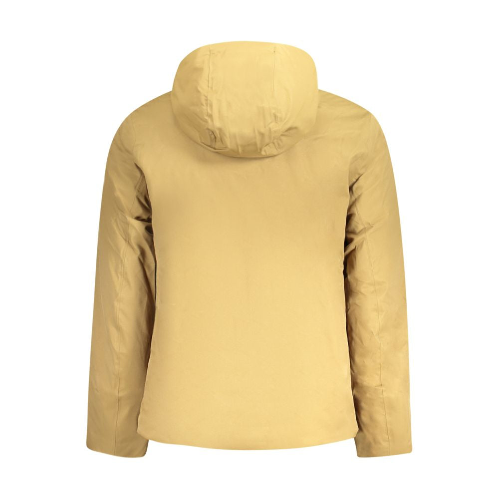 K-WAY Brown Polyester Men Jacket K-WAY